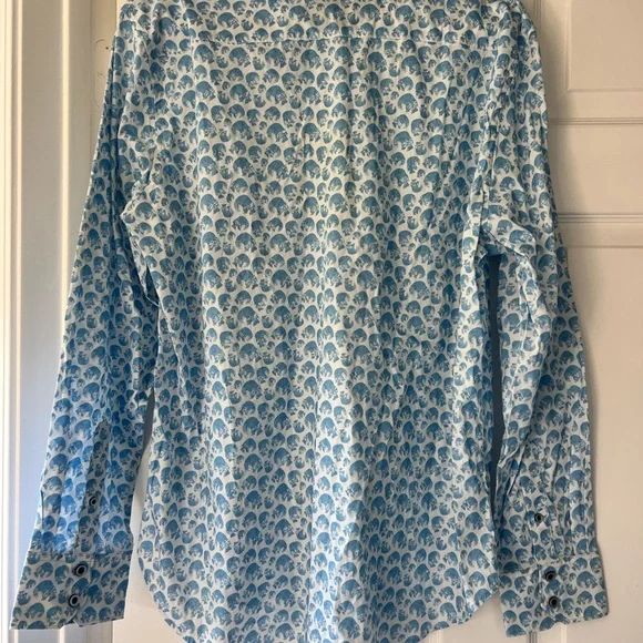 Robert Graham Blue and White Patterned Shirt - Picture 2 of 2